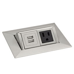 Easily mountable Power Grommet with 6ft electrical cord and UL/CUL Listed by Doug Mockett