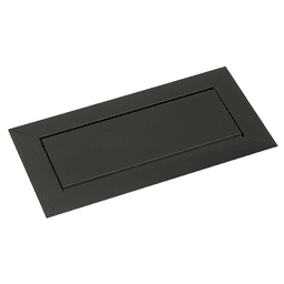Medium Pop-Up Power Grommet with 4 Electrical Outlets - Black - Press to flip up, press down to close - UL Listed