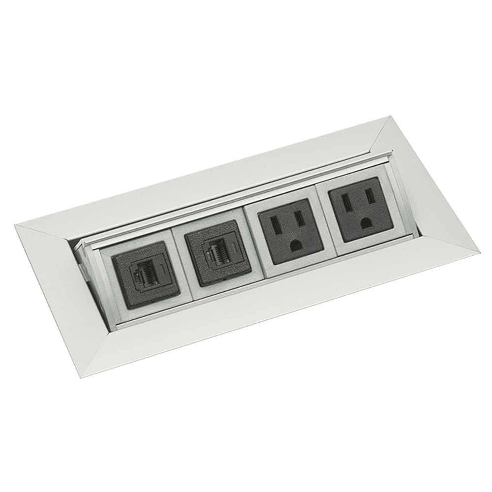 Convenient and Versatile Medium Pop-Up Power Grommet for Furniture with 6 ft. Electrical Cord