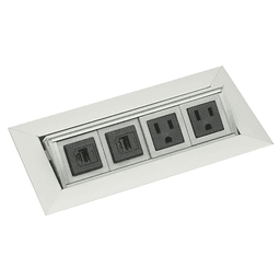 Convenient and Versatile Medium Pop-Up Power Grommet for Furniture with 6 ft. Electrical Cord