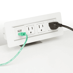 Easy to install edge mount c-clamp bracket, 3 Power Outlets, and Dual USB Charger - Doug Mockett And Company Inc