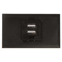 Power Grommet with Cord and USB Outlets in Black - Modular Retrofit Option