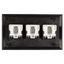 Get connected with Doug Mockett and Company's Power Grommet featuring 3 Data Outlets, finished in black.