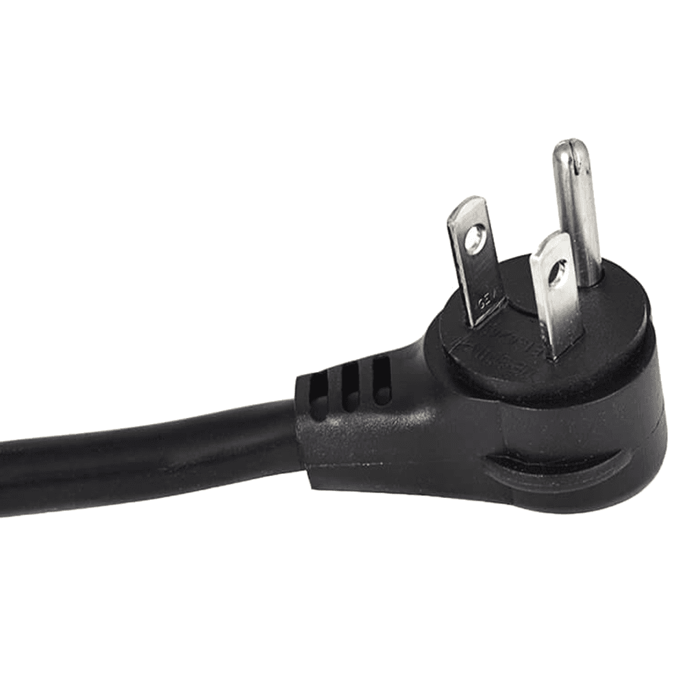 Flush power grommet with 4 electrical outlets in black by Doug Mockett And Company Inc