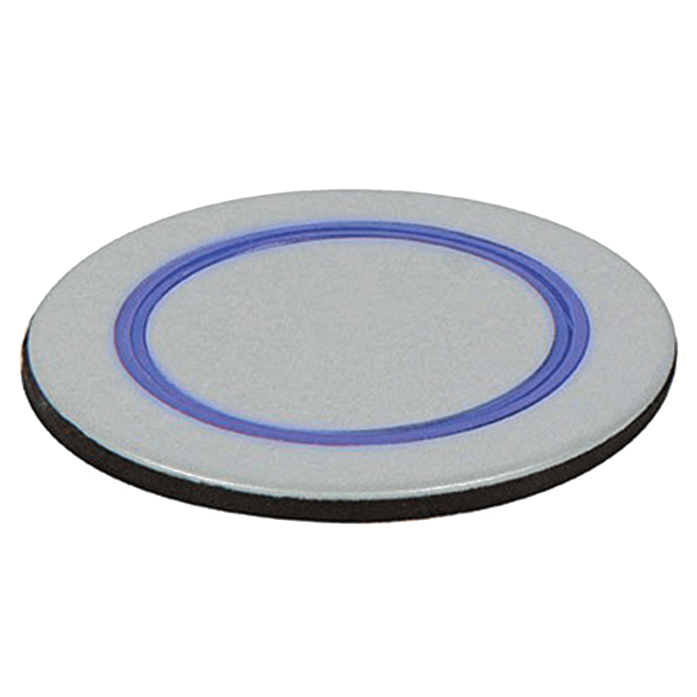 Smooth, flat top with LED accents enhances the top trim ring with a soft blue glow.