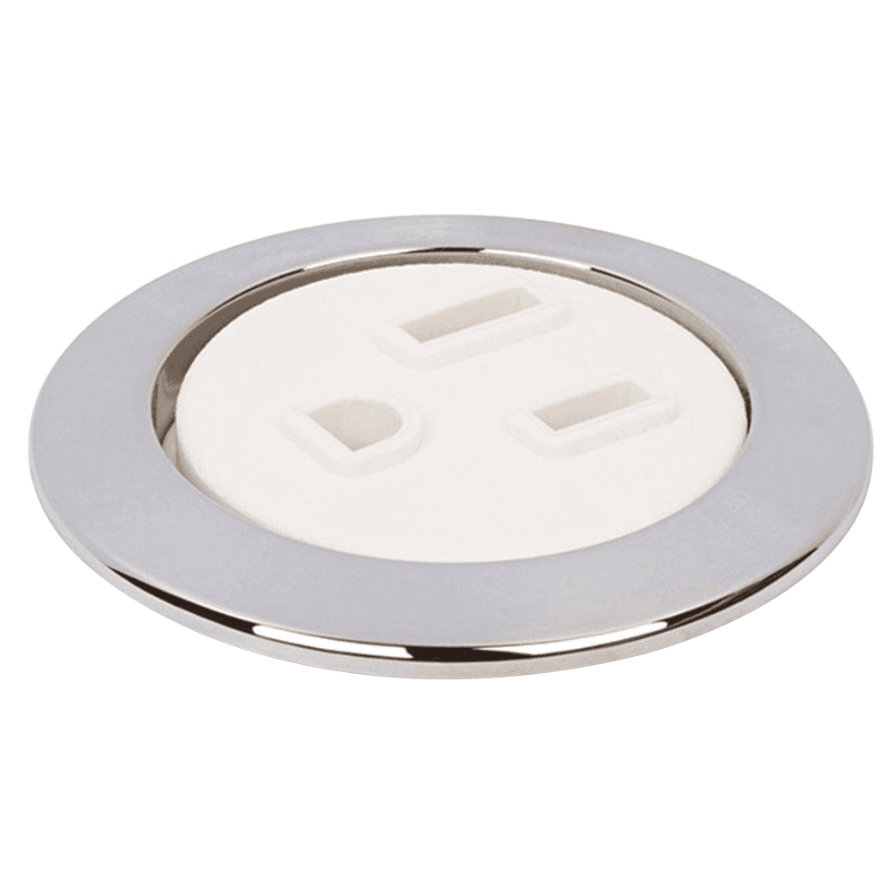 2" Round Power Grommet in White by Doug Mockett And Company Inc.