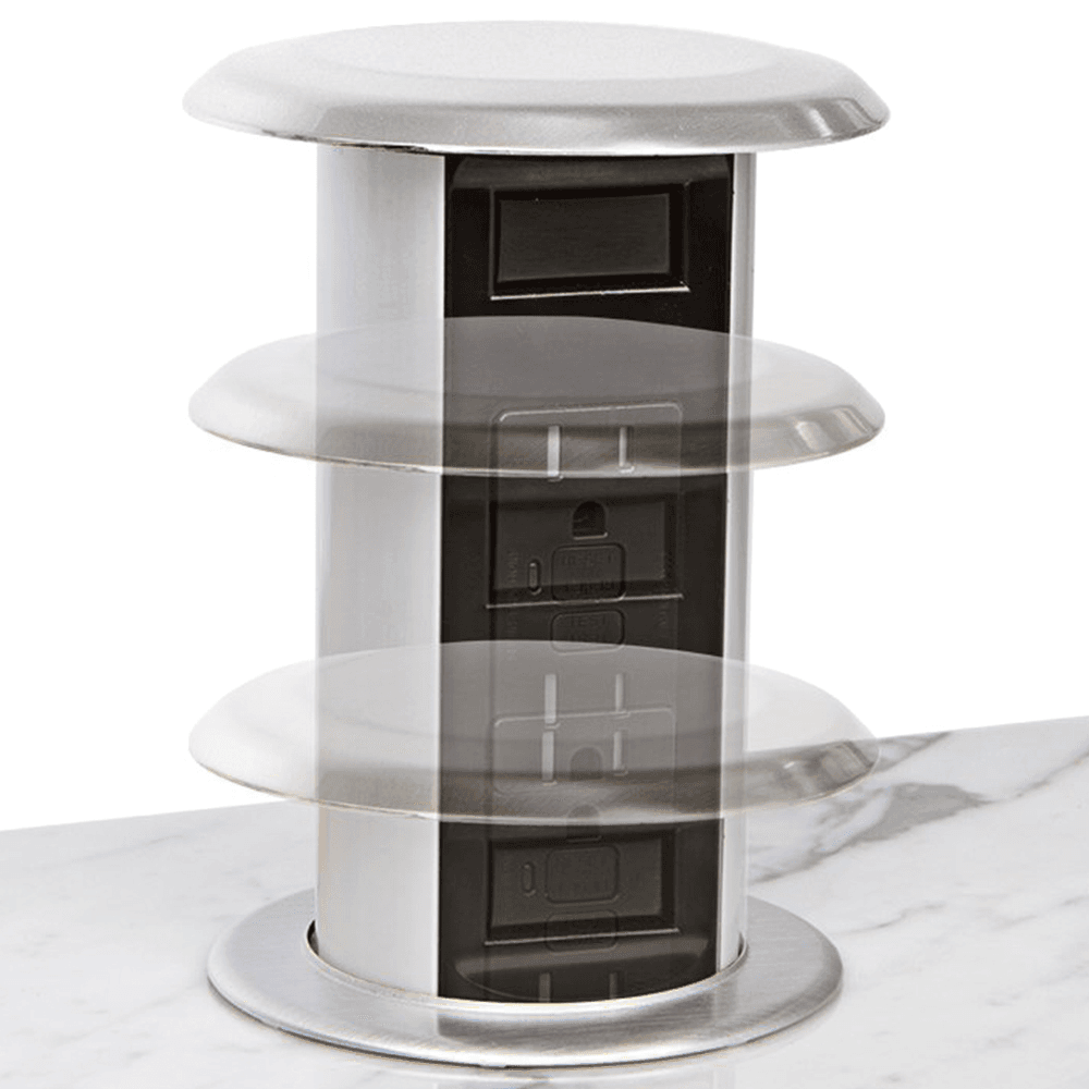 Safe and Convenient Power Access for Kitchen Islands and Countertops