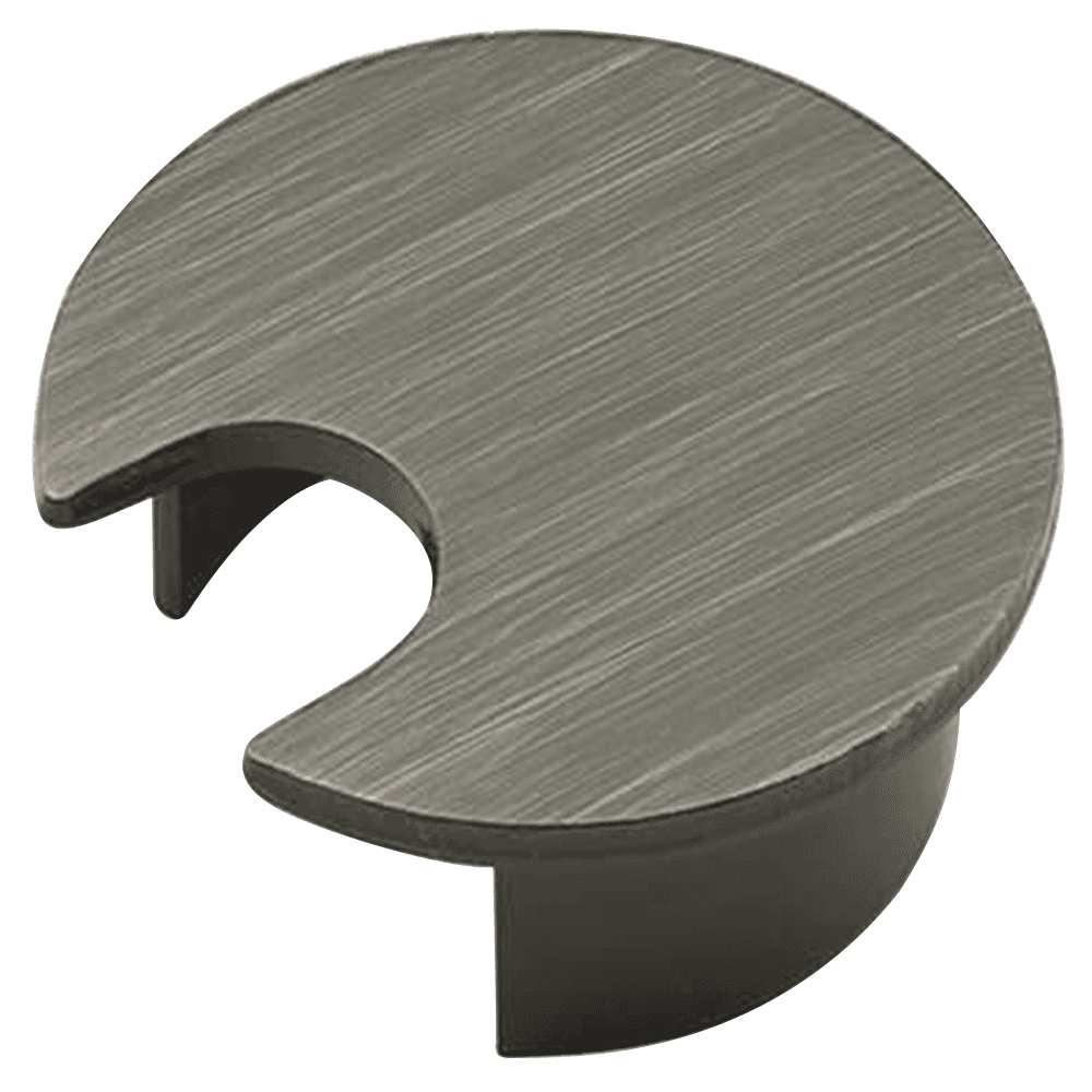 Polished Chrome 1-1/2" Desk Grommet for 1-1/4" Hole - Steel Construction
