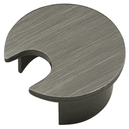 Polished Chrome 1-1/2" Desk Grommet for 1-1/4" Hole - Steel Construction
