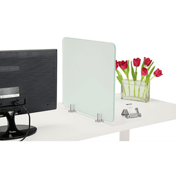 PGRP Panel Bracket with Round Base, Satin Aluminum Finish - Easy to Install Privacy Partition