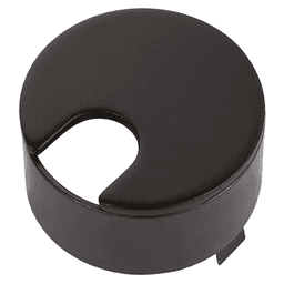 Matte Black Flush Mount Desktop Grommet for 1-3/4" Hole by Doug Mockett And Company Inc