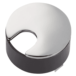Polished chrome flush mount desktop grommet for 1-3/4" hole by Doug Mockett And Company Inc.