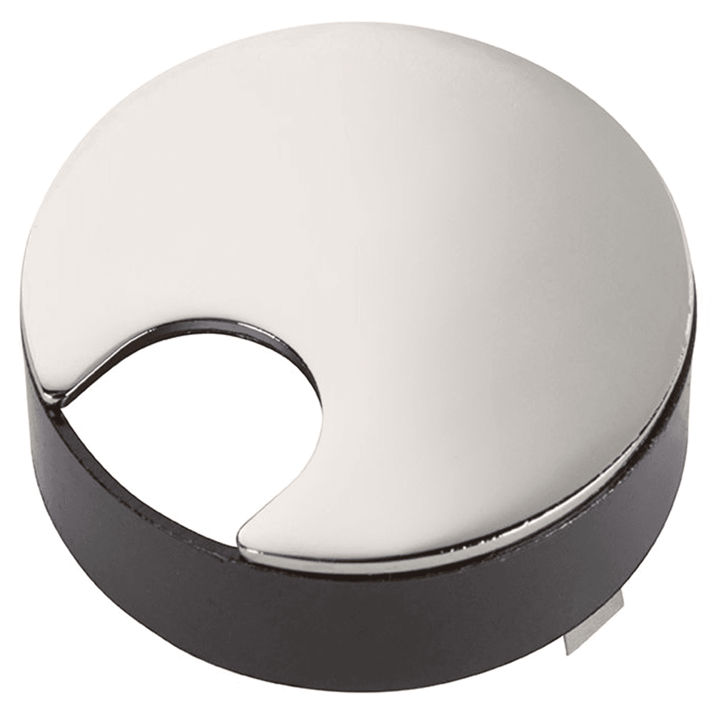 Polished Chrome Flush Mount Desktop Grommet by Doug Mockett And Company Inc - 2-1/2" Hole