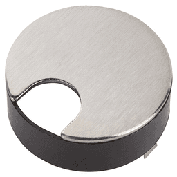 2-1/2" Hole Satin Chrome Grommet by Doug Mockett And Company Inc