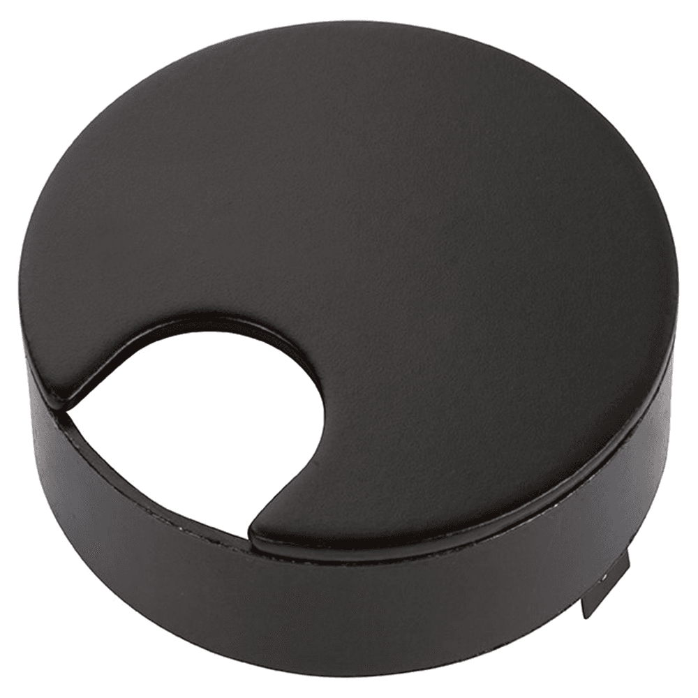 Elegant plated steel grommet with snug spring cap and recessed liner from Doug Mockett And Company Inc.