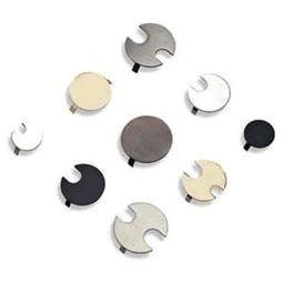Matte Black flush mount desktop grommet for 2-1/2" hole from Doug Mockett And Company Inc.