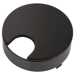 Matte black flush mount desktop grommet for 3 inch hole - Doug Mockett And Company Inc