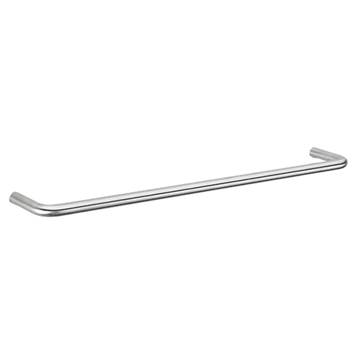 9/16" tubing curved towel bar in satin stainless steel finish