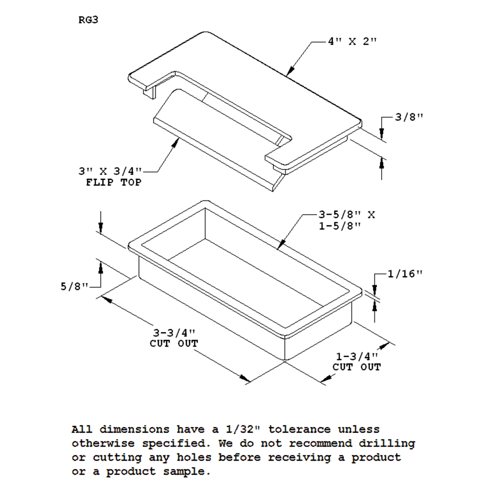 White Desk Grommet Set with Liner and Cap for Cable Management