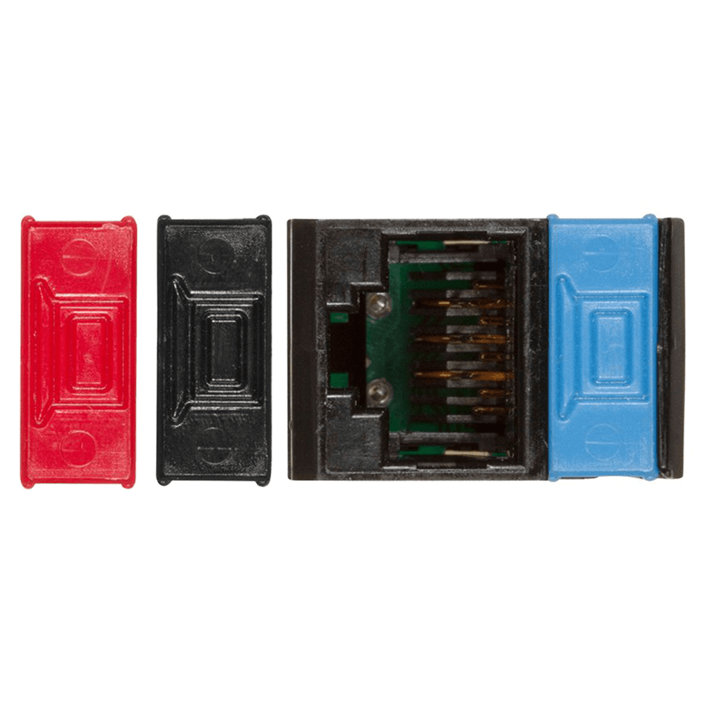 Siemons Cat.5 port, Black - Doug Mockett And Company Inc - Image 1