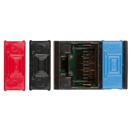 Siemons Cat.5 port, Black - Doug Mockett And Company Inc - Image 1