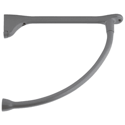 12" x 9-7/16" Arc Shelf Bracket, Metallic Silver Finish by Doug Mockett And Company Inc