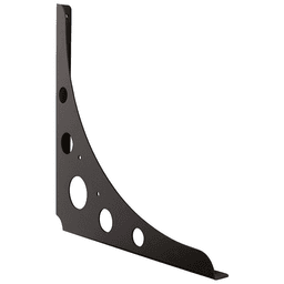 13" x 11-13/16" Perforated Shelf Bracket, Matte Black Finish - Doug Mockett And Company Inc
