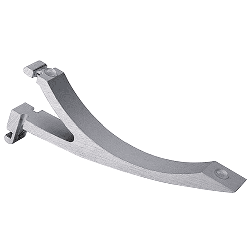 SH14 Arch Shelf Bracket in Satin Aluminum Finish for 12" Deep Shelves