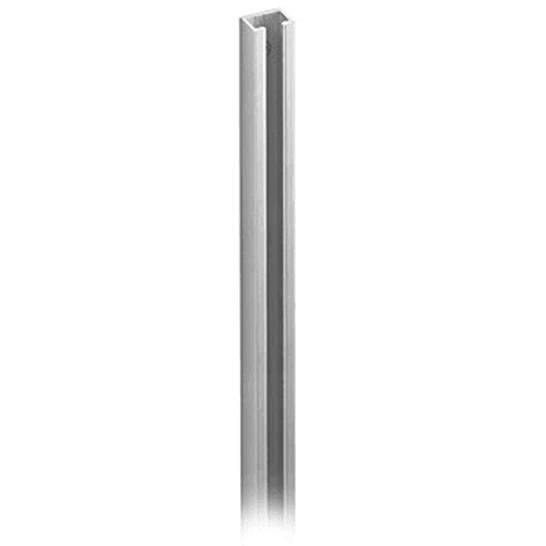 Removable shelf bracket with steel nub in satin aluminum finish
