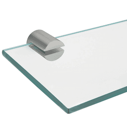 Satin Stainless Steel Barrel Shelf Bracket - Machined from Solid Steel - Doug Mockett And Company Inc