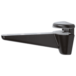 Elegant black shelf bracket for shelves 9/16"-1-1/4" thick