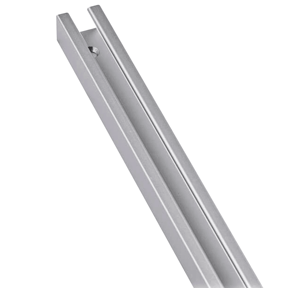 Clean channel to lock brackets on 1/4" x 6'''' track