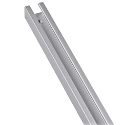 Clean channel to lock brackets on 1/4" x 6'''' track
