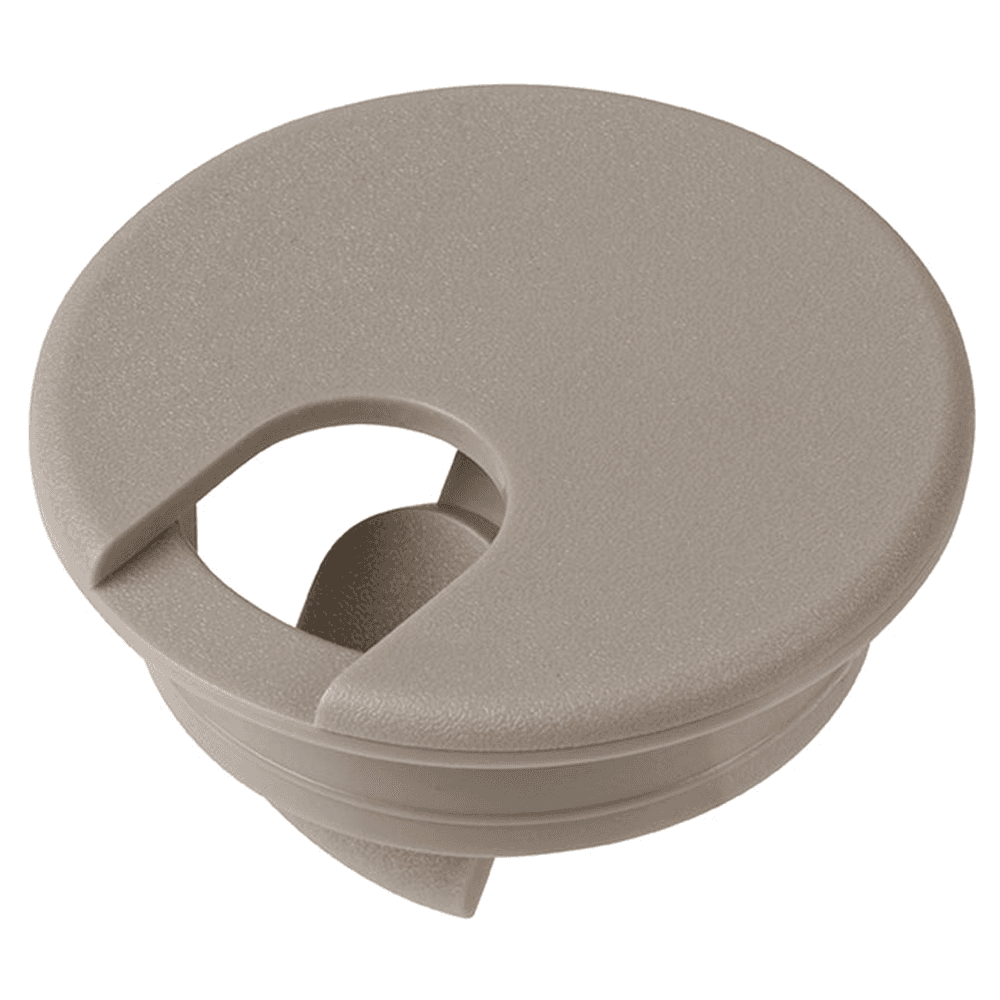 2-1/8" Hole Grommet Cap and Liner Set in Pecan color with Flip-TopAr tab.