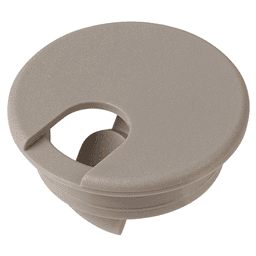 2-1/8" Hole Grommet Cap and Liner Set in Pecan color with Flip-TopAr tab.