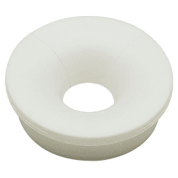 2" Desk Grommet Set for 1-3/4" Hole, White - Clean design, elegance, and functionality with flush installation.