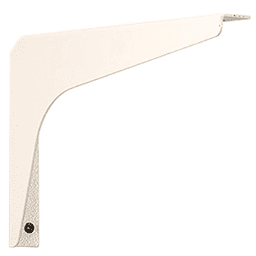 14" x 8-1/4" Basic Work Surface Shelf Bracket, White Finish