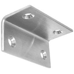 3" L-Bracket for SWS6, Satin Stainless Steel Finish - Small L-shaped bracket for use with SWS6 and SWS6A, satin stainless steel finish