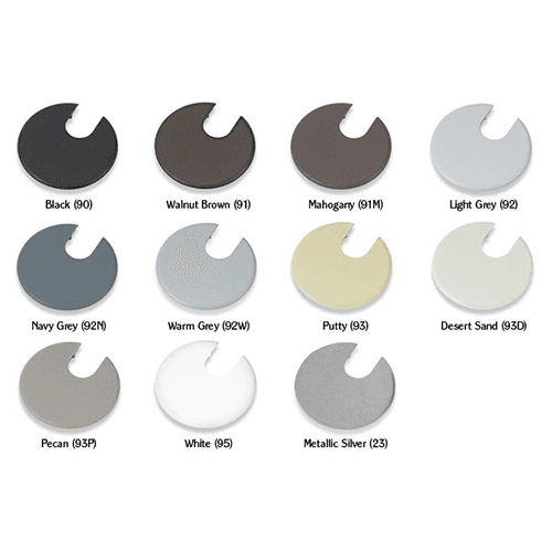 Doug Mockett And Company Inc's Walnut Brown Grommet Set for 2" Hole - Cable Management Solution