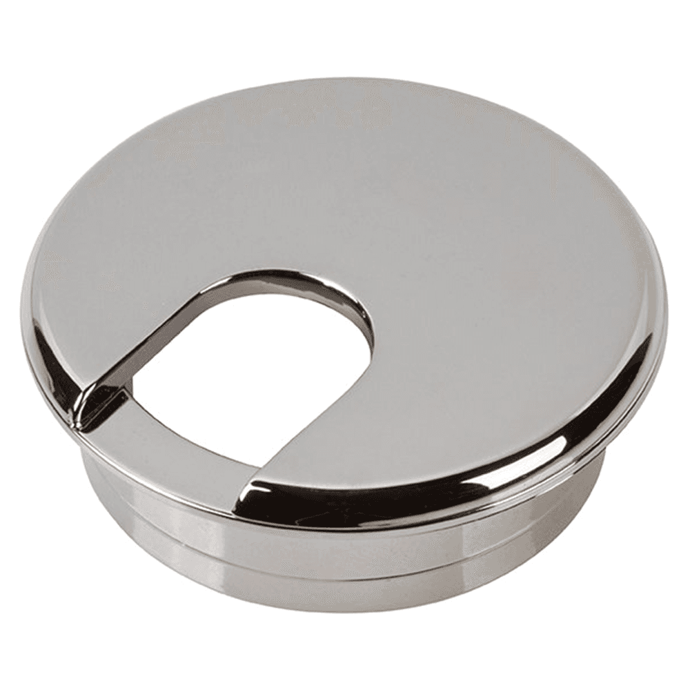 2-3/8" Polished Chrome Grommet Set for 2" Hole by Doug Mockett And Company Inc