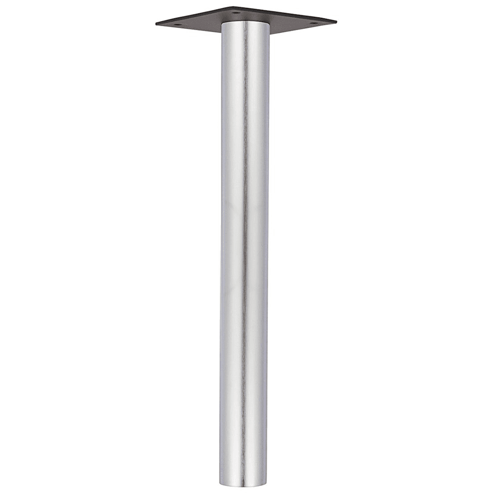 Satin Chrome 3" Diameter x 28-1/2" High Table Leg by Doug Mockett And Company Inc for Home, Office, or Retail Displays