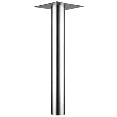Polished chrome table leg, 4" diameter x 28-1/2" high by Doug Mockett And Company Inc.