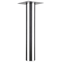 Highly versatile table leg with classic design for desks, tables, retail displays, and peninsula countertop support