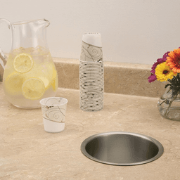 Doug Mockett 6" Trash Grommet, Polished Stainless Steel for Under-Counter Trash Containers