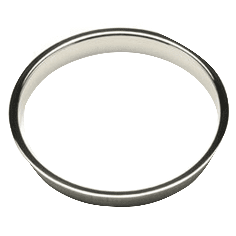 8-5/8" trash grommet with 1" liner depth for restaurant and public restroom installations
