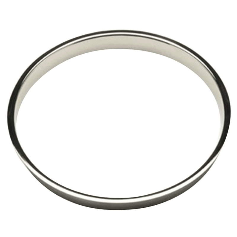 Commercial grade stainless steel grommets that add sophistication to any public trash receptacle