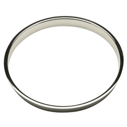Commercial grade stainless steel grommets that add sophistication to any public trash receptacle