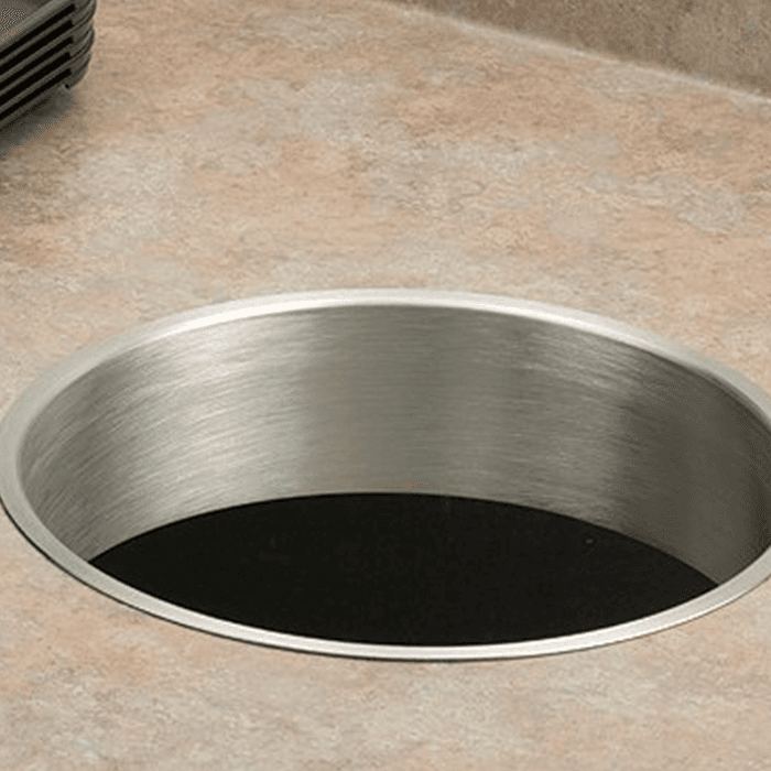 Easy to Install Satin Stainless Steel Grommet for Trash Management