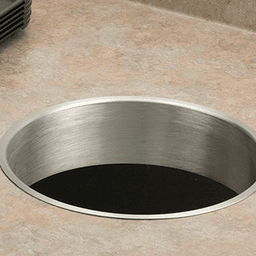 Easy to Install Satin Stainless Steel Grommet for Trash Management