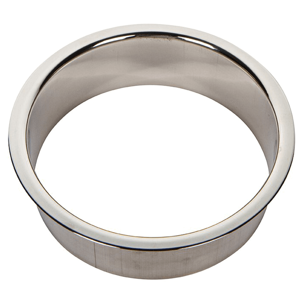 Commercial grade stainless steel trash ring for furniture by Doug Mockett And Company Inc.